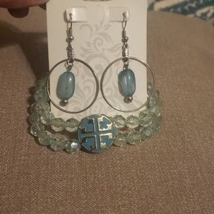 Handmade One of a Kind Bracelet &Earring Set